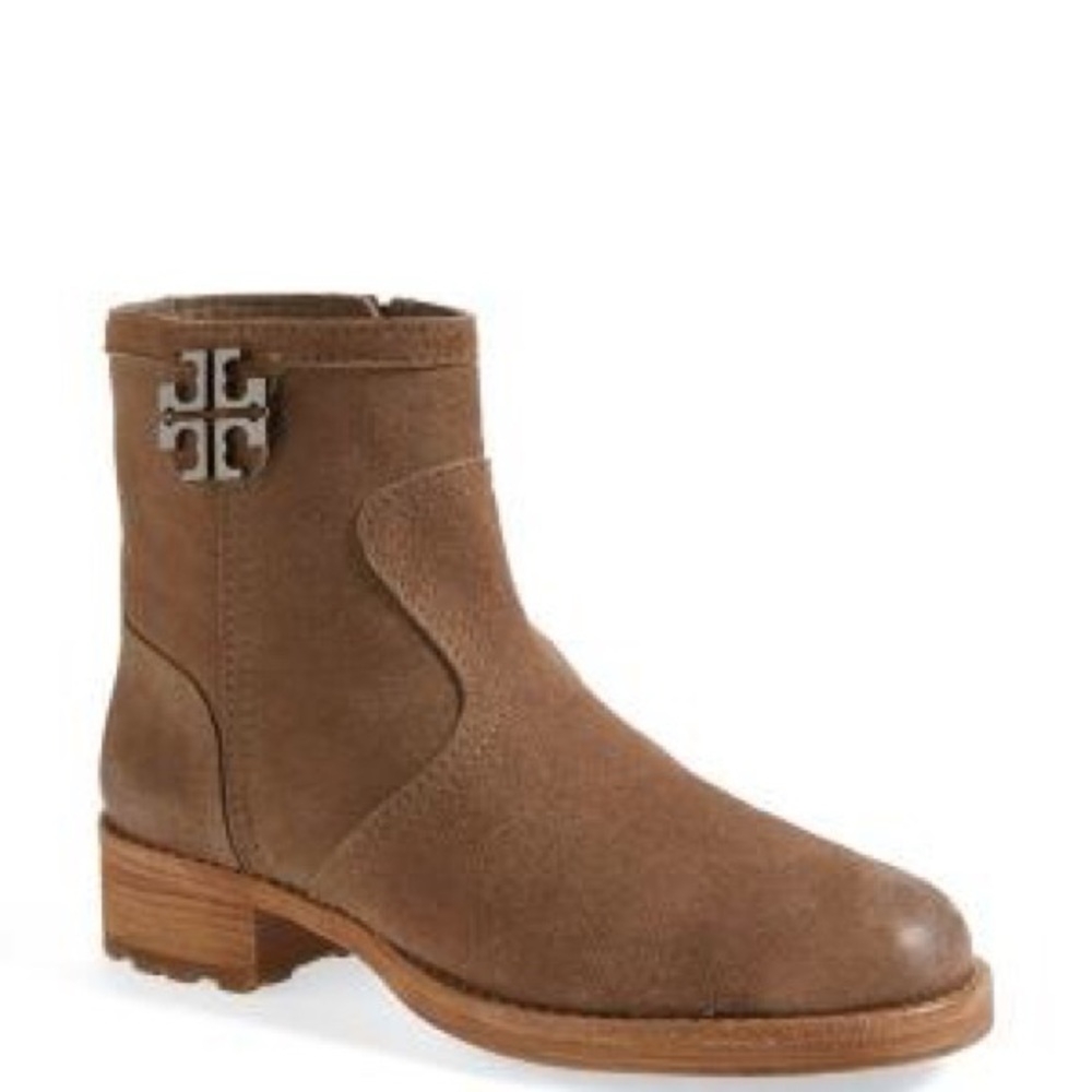 Tory Burch Brown Suede Ankle Boots